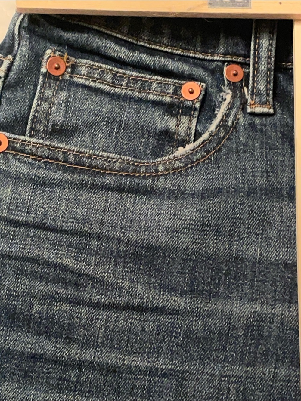 Madewell Button Fly Dark Wash The Perfect Vintage Crop Jeans. Size 26 - Picture 12 of 13